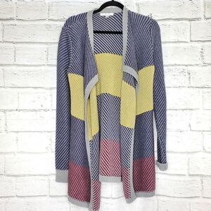 CAbi #467 Colorful blanket cardigan sweater
